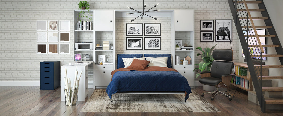 Murphy Wall Bed with office desk extension