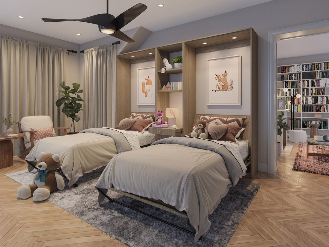 Twin Murphy Beds for Siblings: The Stylish Space-Saving Solution for Growing Families